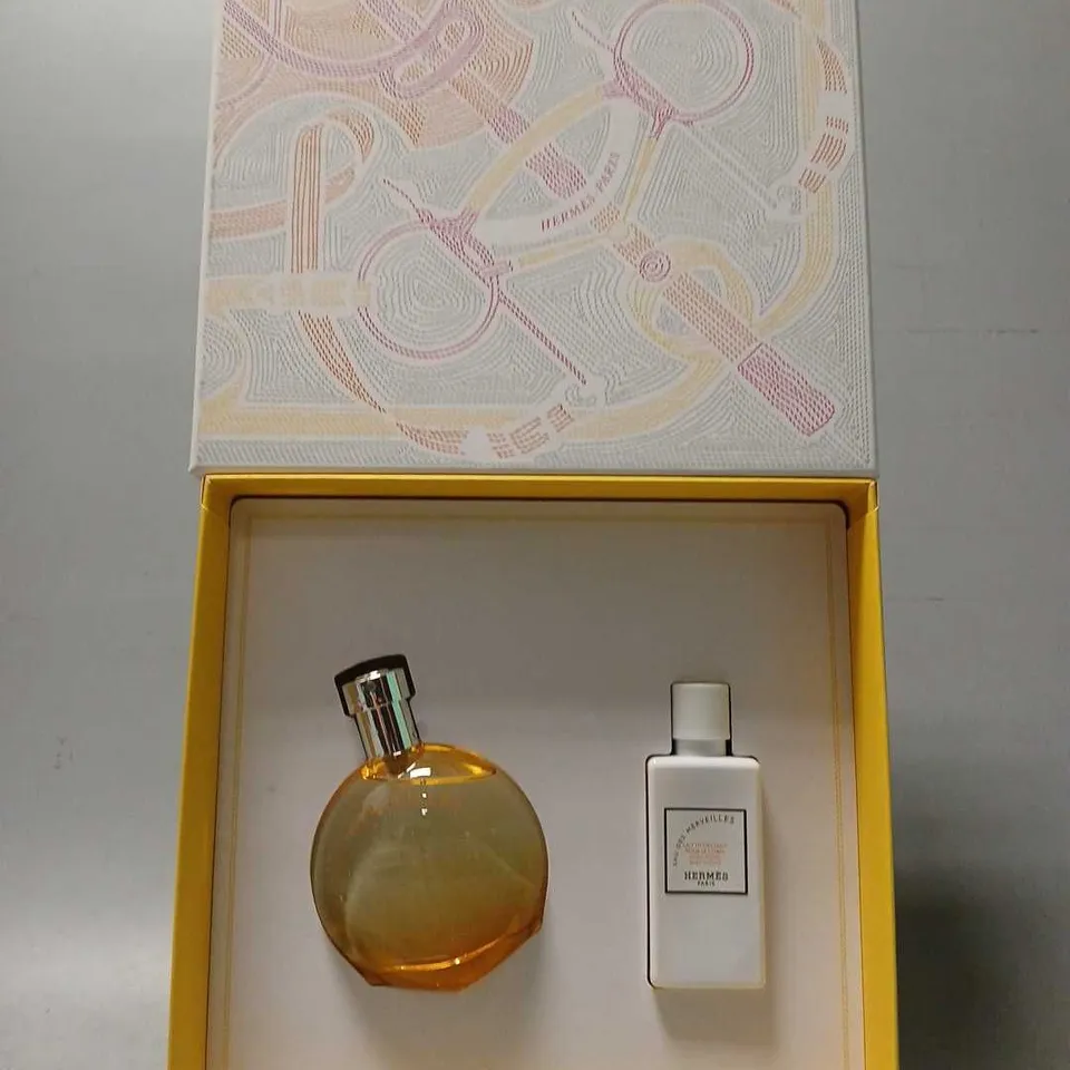 BOXED HERMES PARIS PURFUME & BODY LOTION