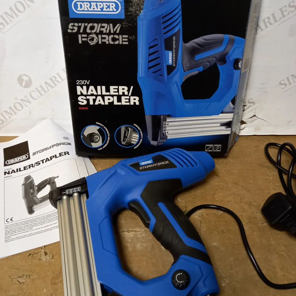 DRAPER STORM FORCE 83659 230V ELECTRIC STAPLER/NAILER