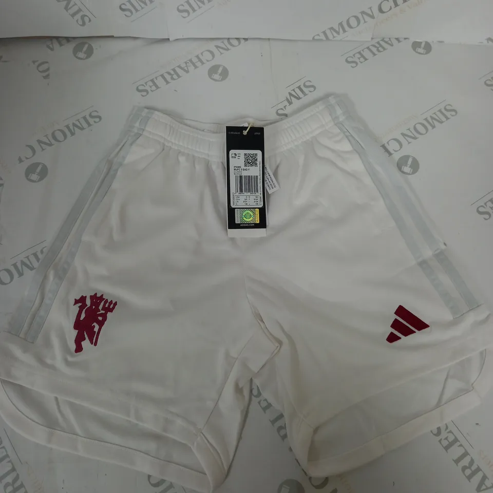 ADIDAS MANCHESTER UNITED 2023-2024 SHORTS - 9-10 YEAR OLDS 