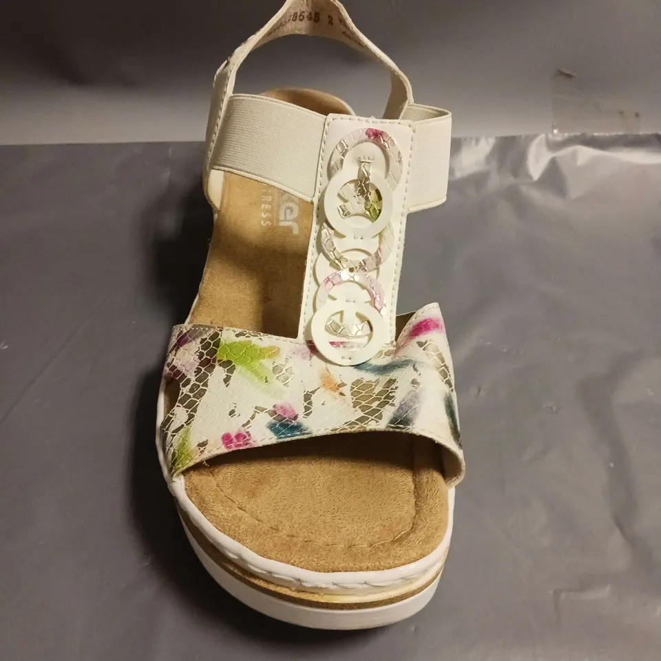 RIEKER ANTISTRESS WEDGE SANDALS MULTI-COLOURED SIZE EU 39