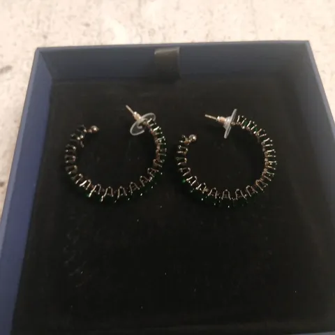BUTLER & WILSON RADIANT HOOP EARRINGS