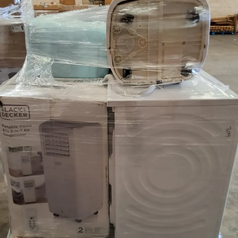 PALLET OF APPROXIMATELY 6 UNPROCESSED RAW RETURN HOUSEHOLD AND ELECTRICAL GOODS TO INCLUDE;