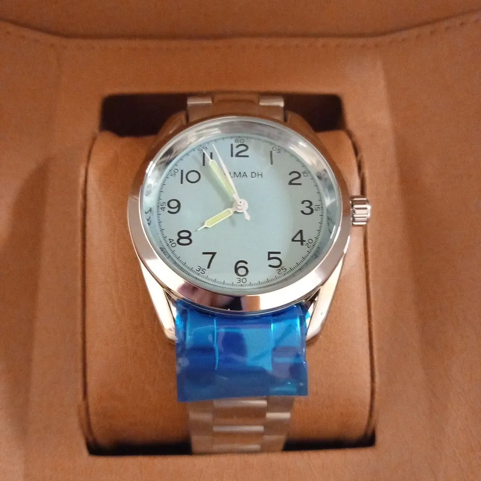 MENS HELMHA DH WATCH –  STAINLESS STEEL STRAP – 3ATM WATER RESISTANT – LUXURY GIFT BOX INCLUDED