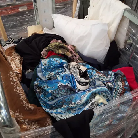 CAGE CONTAINING ASSORTED CLOTHING