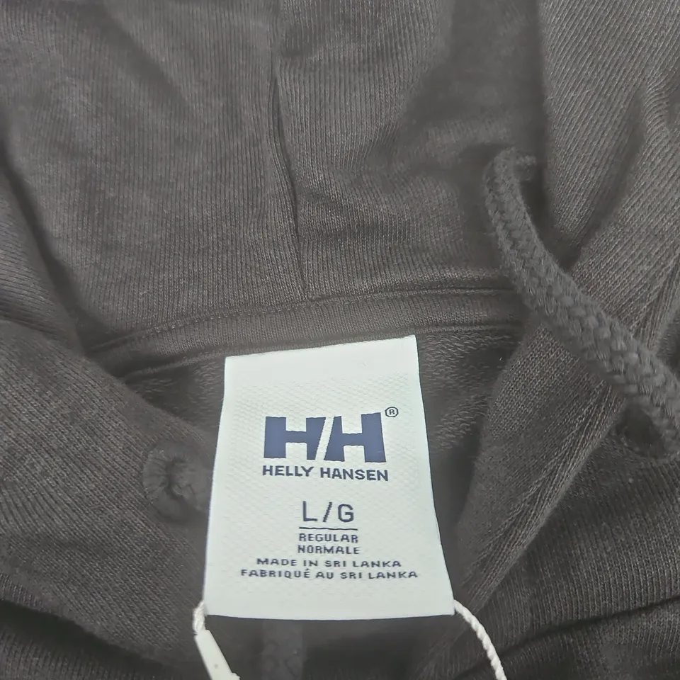 HELLY HANSEN HOODIE – BLACK, UK LARGE (L/G), REGULAR FIT