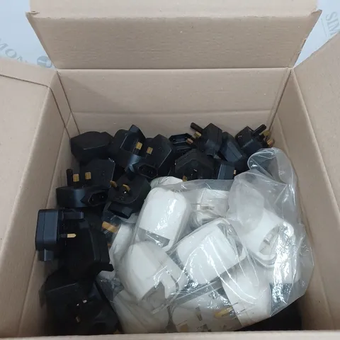 BOX OF MISC UK POWER ADAPTORS