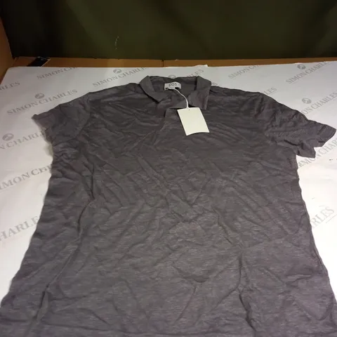 COS GREY POLO SHIRT SIZE L