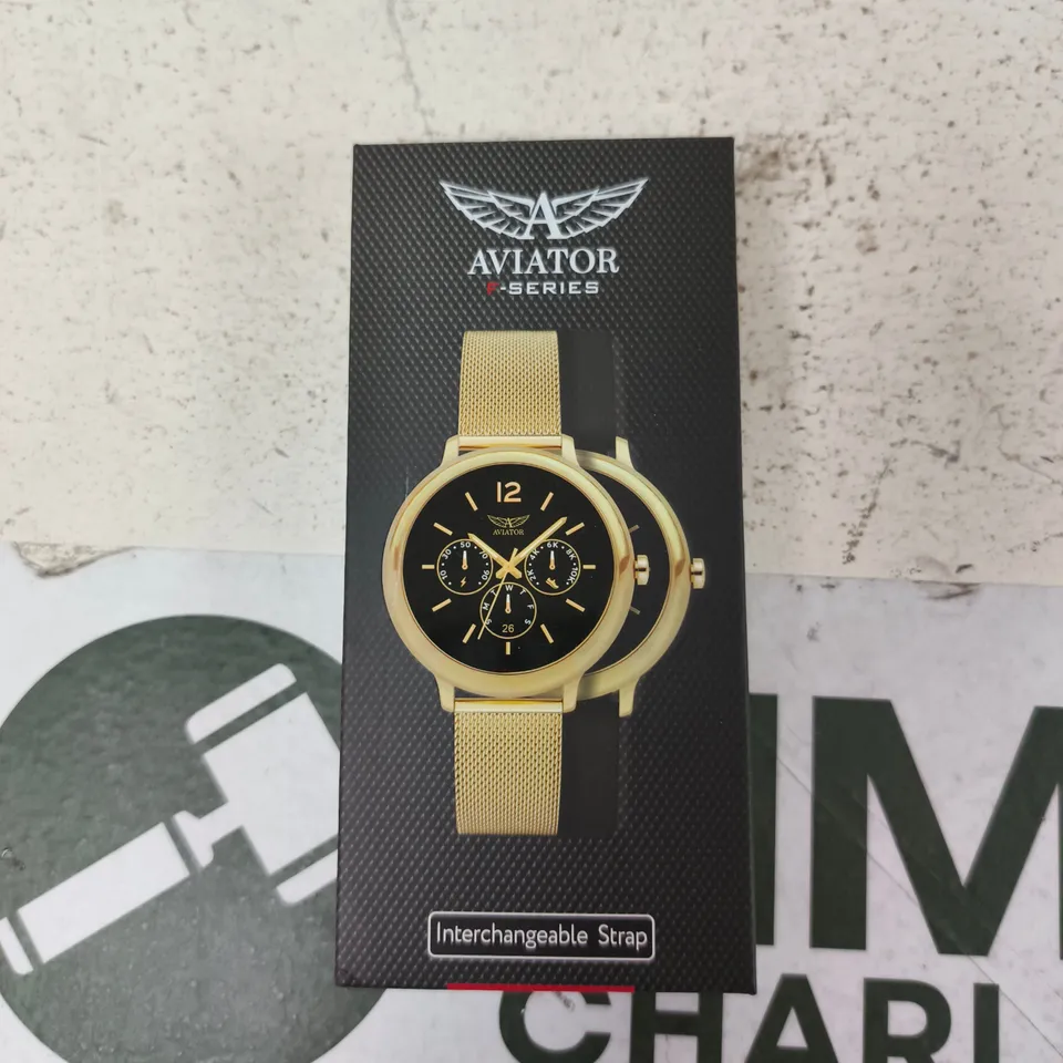 AVIATOR F-SERIES WATCH – GOLD-TONE CASE WITH INTERCHANGEABLE STRAP
