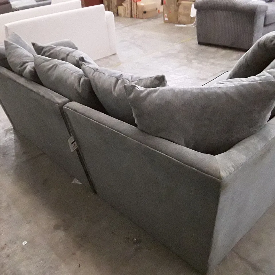 QUALITY DESIGNER L-SHAPED SOFA - GRAPHITE FABRIC (3 PIECES)