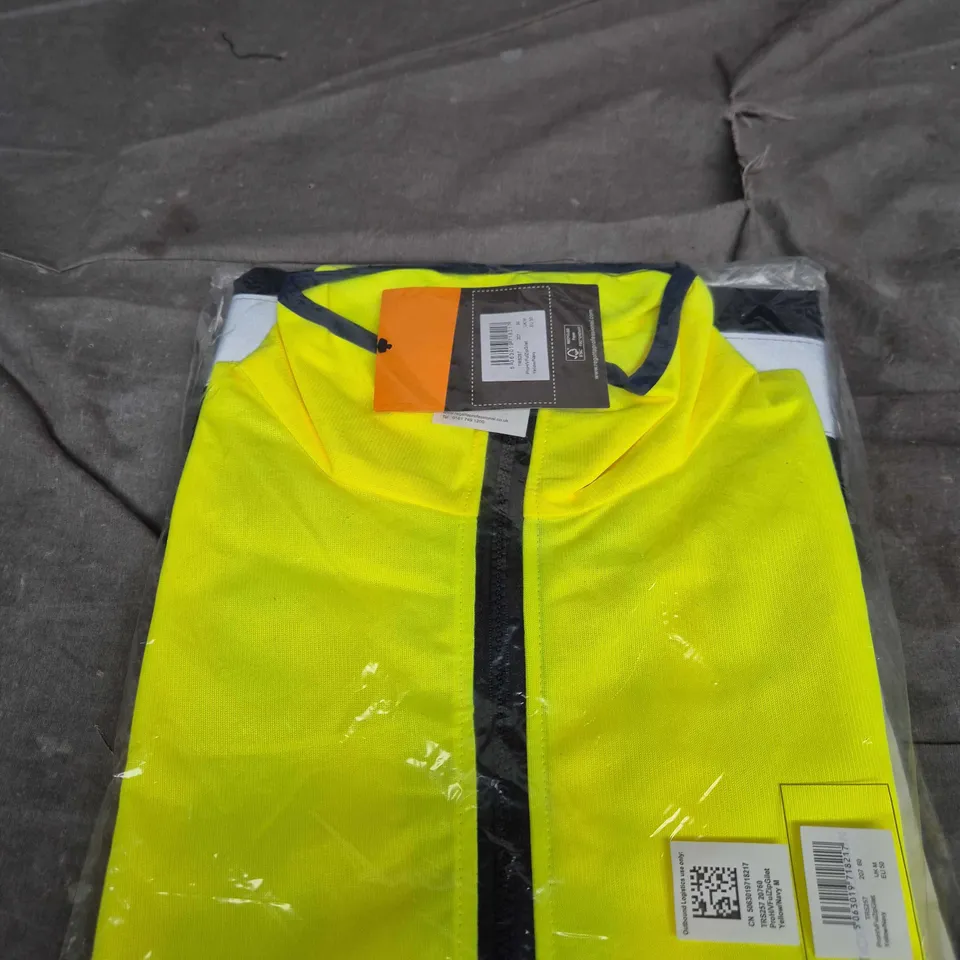REGATTA PROFESSIONAL HI-VIS FULL ZIP GILET – NEON YELLOW SIZE M