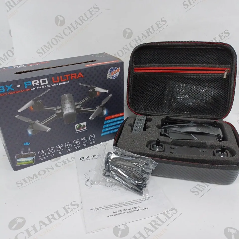 BOXED RDM GX-PRO ULTRA NEXT GENERATION HD PRO FOLDING DRONE 