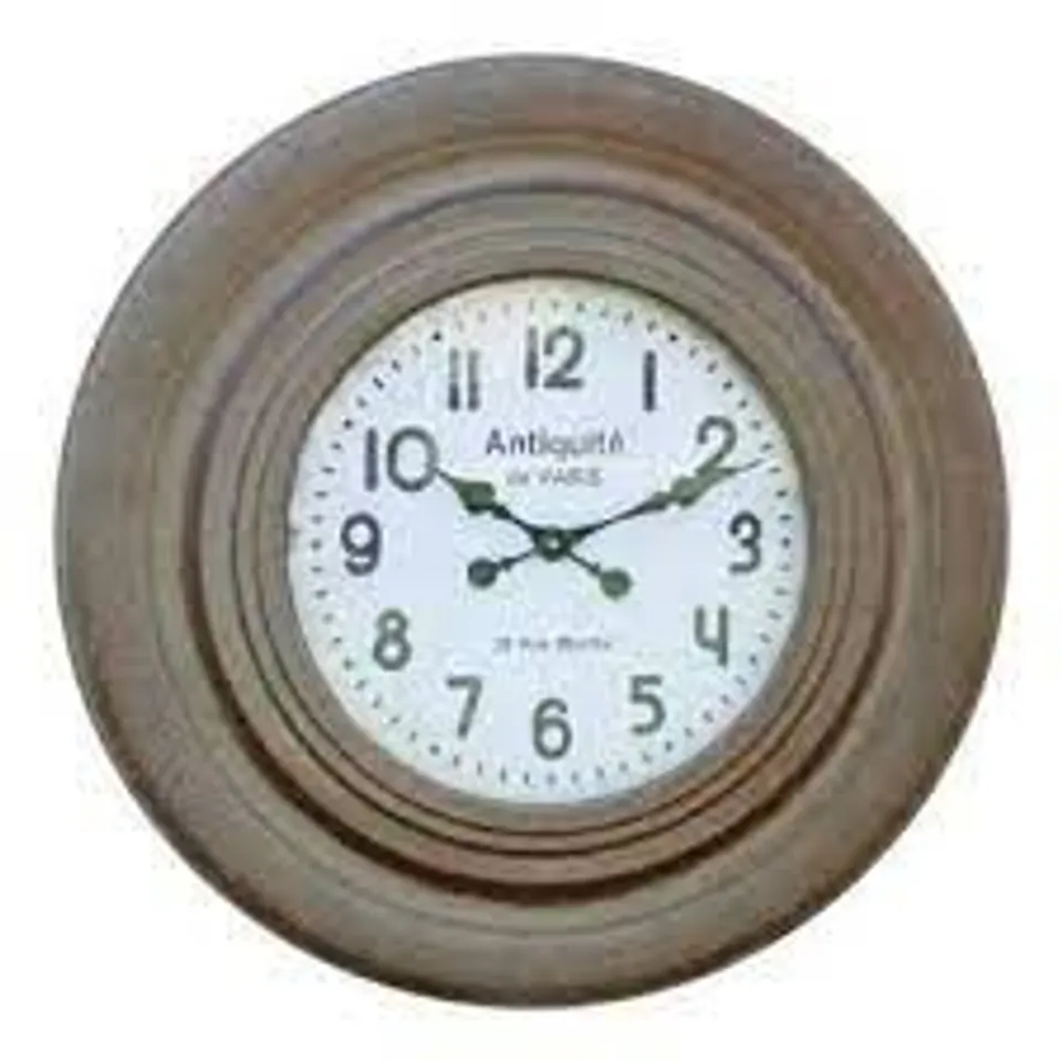 BOXED OVERSIZED FLEURY 75cm WALL CLOCK