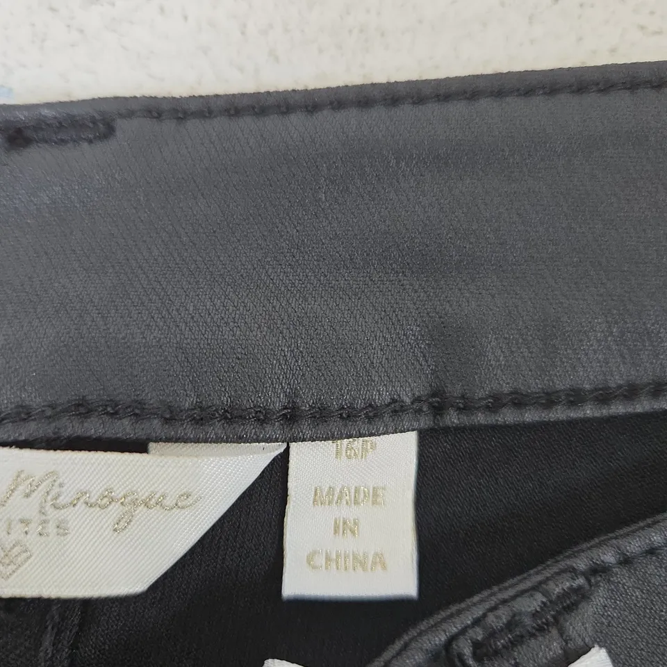 DANNII MINOGUE PETITES BLACK TROUSERS, UK 16P