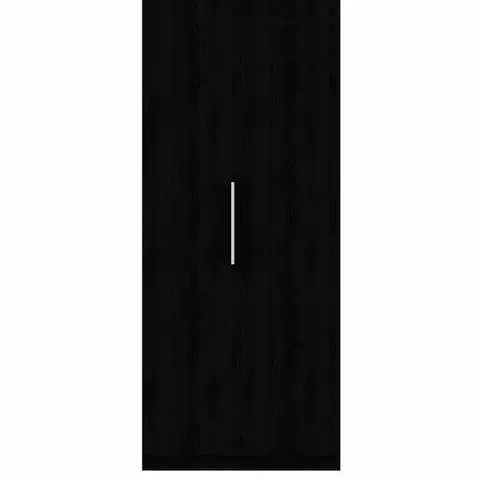 BOXED PRAGUE 2-DOOR WARDROBE - BLACK ASH (2 BOXES)