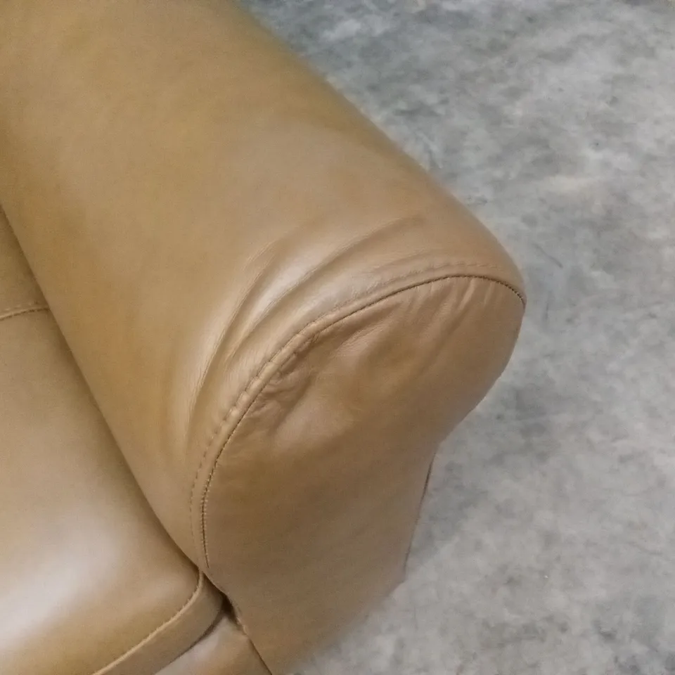 BAILEY 3 SEATER LEATHER SOFA - TAN RRP £879