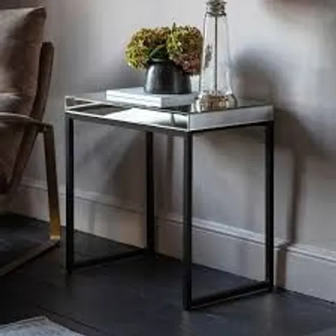 BOXED PIPPARD SIDE TABLE IN BLACK - 1OF1