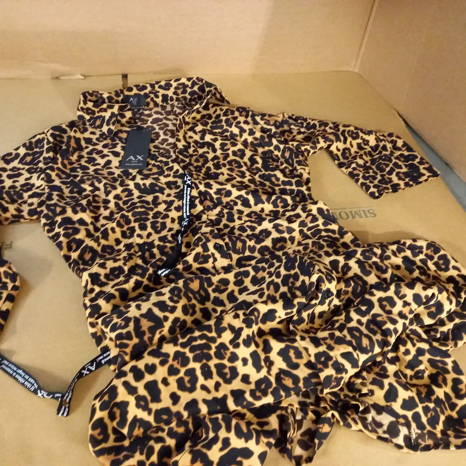 AX PARIS ANIMAL PRINT SHIRT DRESS - 18