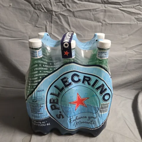 S.PELLEGRINO SPARKLING WATER – 6 X 1L BOTTLES - COLLECTION ONLY 