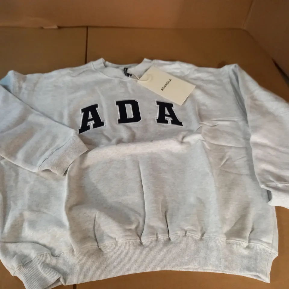 ADANOLA OVERSIZED SWEATSHIRT IN LIGHT GREY - S