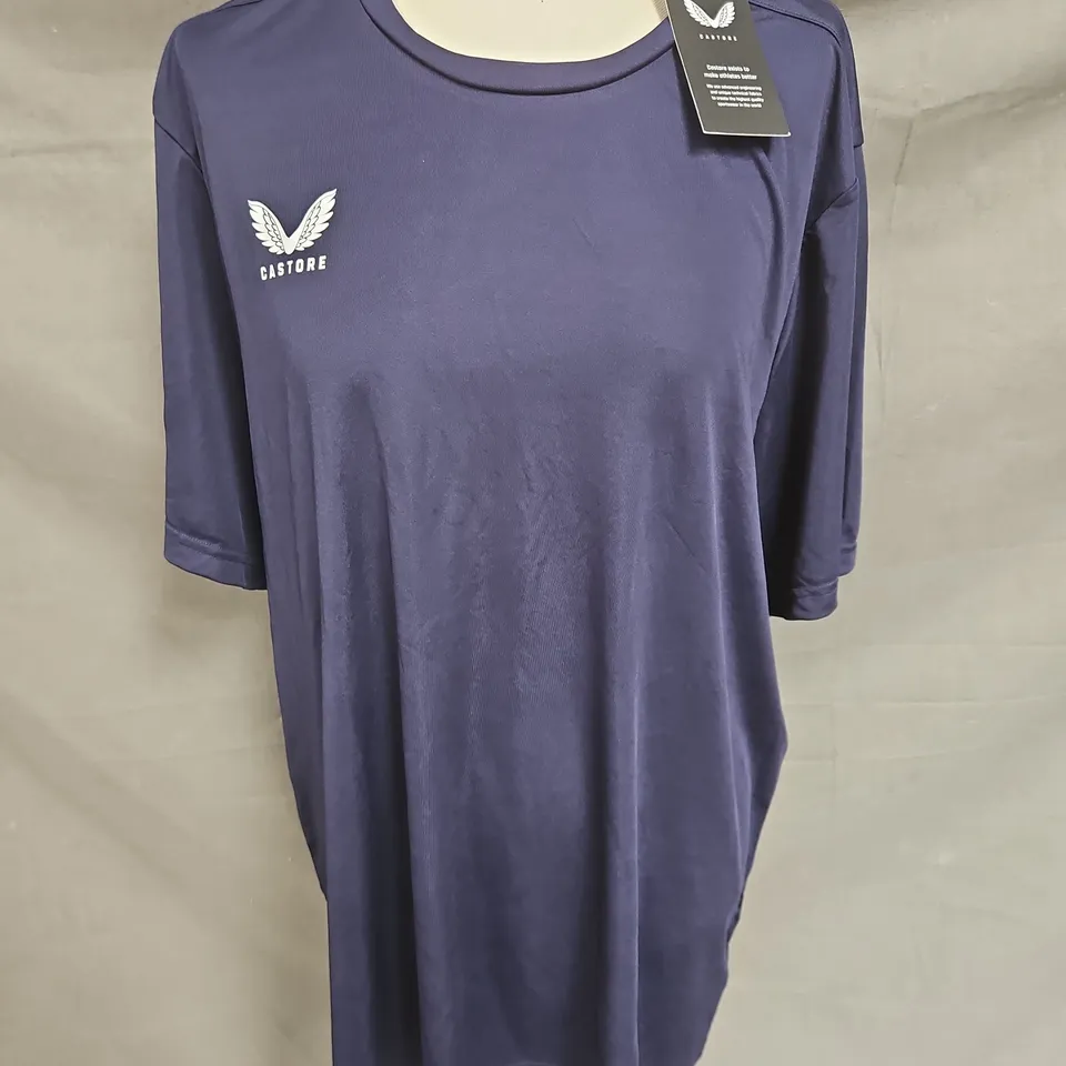 CASTORE SS TRAINING TSHIRT IN PEACOAT SIZE 3XL