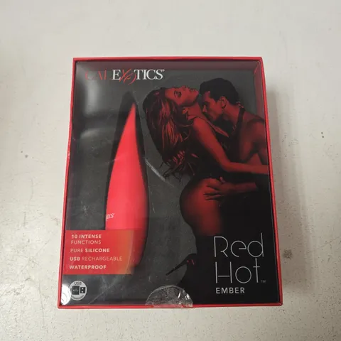 CALEXOTICS RED HOT EMBER RECHARGEABLE SILICONE MASSAGER