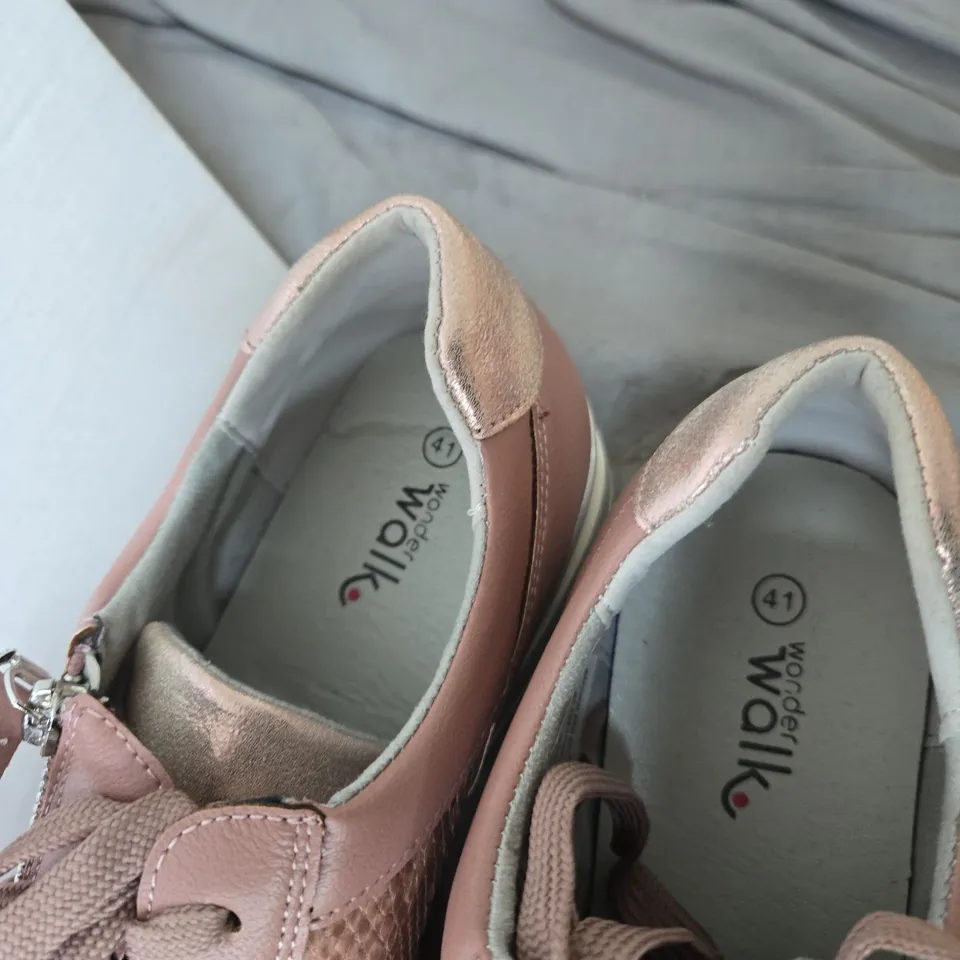 WOMEN'S PINK TRAINERS – UK 7.5 (EU 41) WONDER WALK BRAND COMFORT.