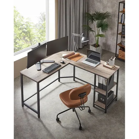 BOXED DEVAULT L-SHAPE DESK (1 BOX)