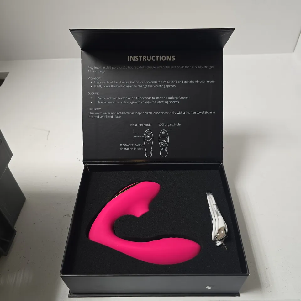 MOANA LISA PINK VIBRATOR - THE ART OF PLEASURE (USB CHARGING LEAD)
