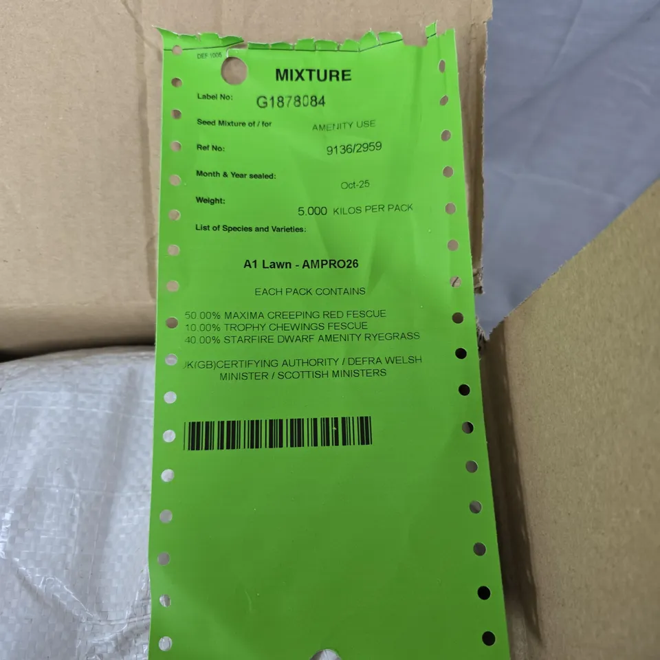 LAWN SEED MIX AMPRO26 (A1 LAWN) – 5KG PACK