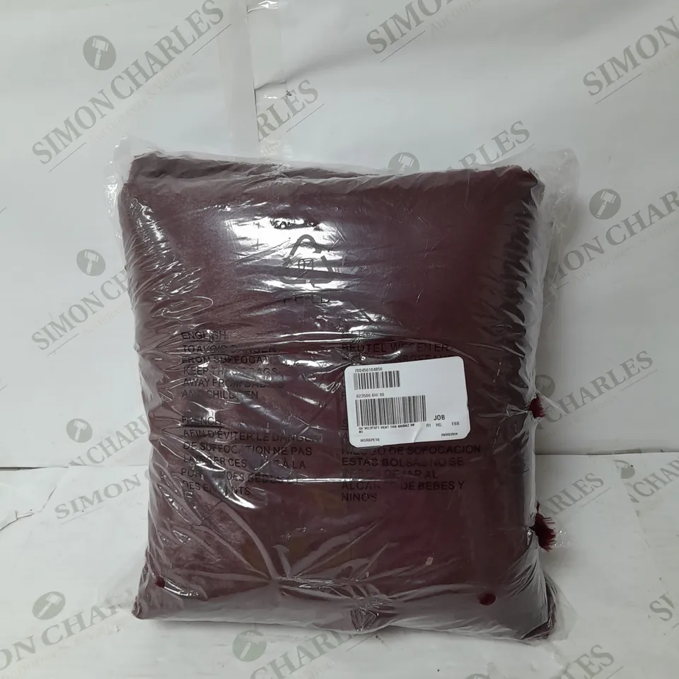 COZEE HOME VELVETSOFT HEATED THROW IN SHIRAZ WINE