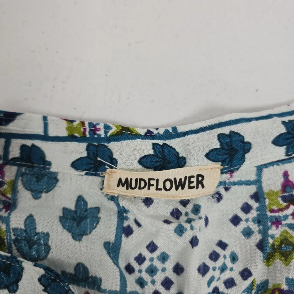 MUDFLOWER WOMEN'S DRESS – FLORAL PRINT, 100% VISCOSE, UK SIZE 14