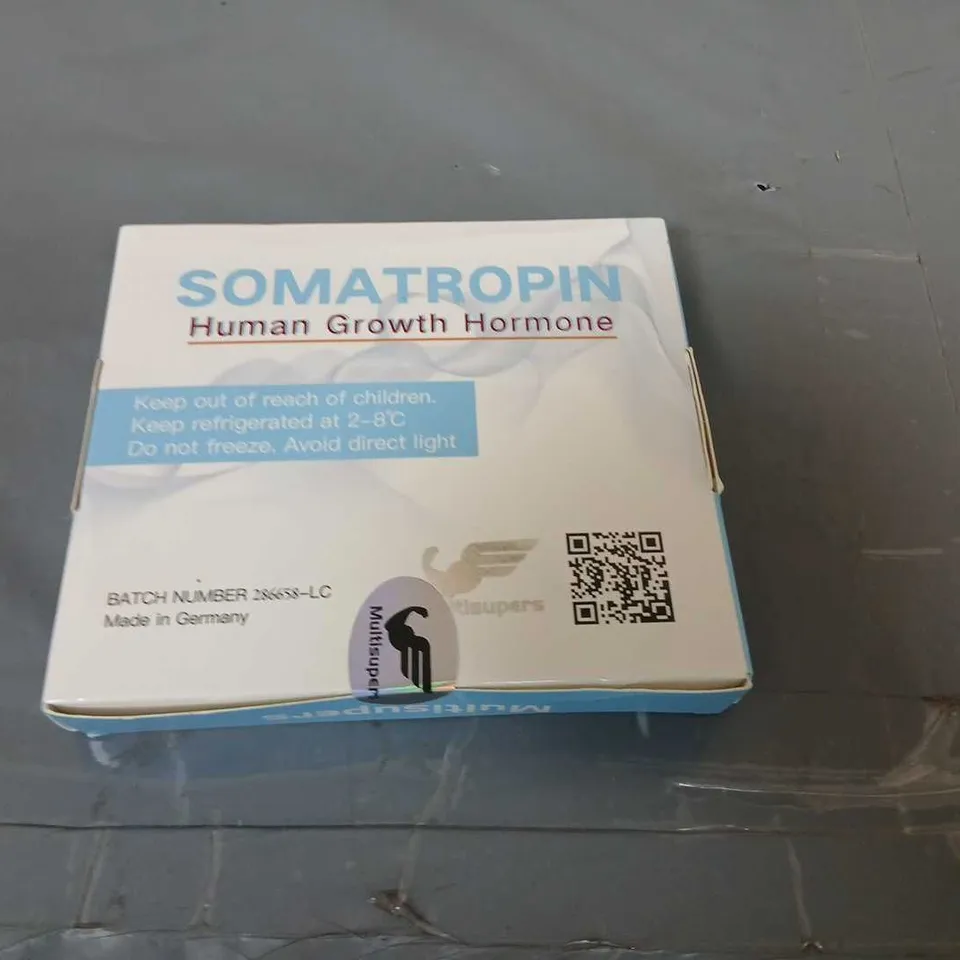 THREE SOMATROPIN (HUMAN GROWTH HORMONE) BOXED MEDICAL BOX