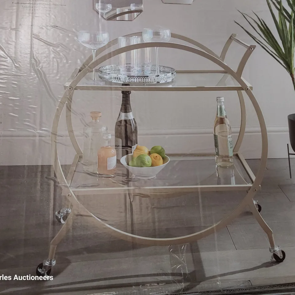 BRAND NEW BOXED DRINKS TROLLEY 