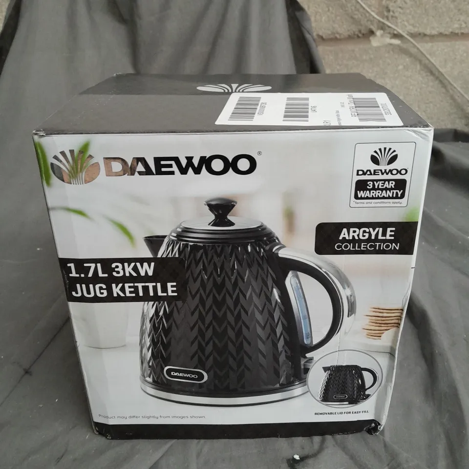 DAEWOOD ARGYLE KETTLE- BLACK