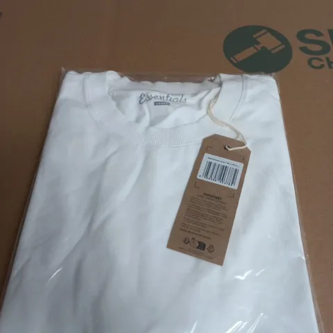 &SONS ESSENTIALS T-SHIRT WHITE, SIZE L
