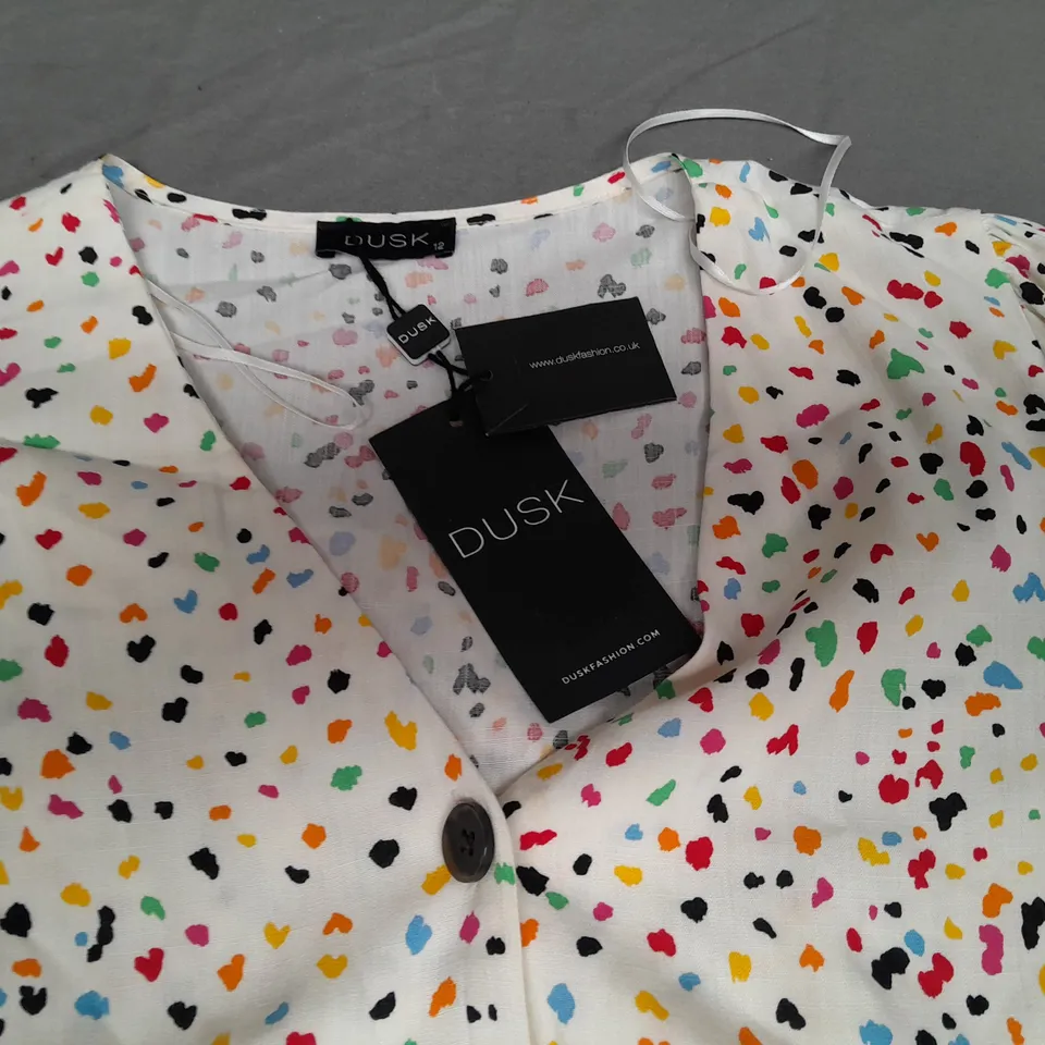 DUSK SCATTERED BUTTON DRESS - 12