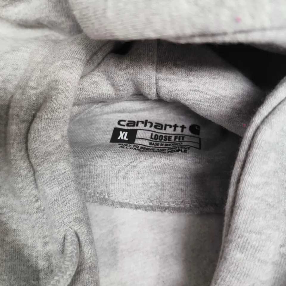 CARHARTT LONG SLEEVE HOODIE IN GREY - XL