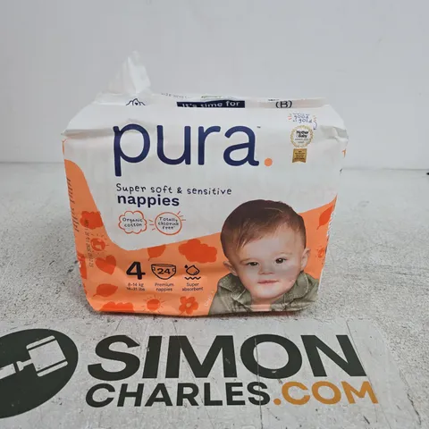 PURA BABY NAPPIES SIZE 4