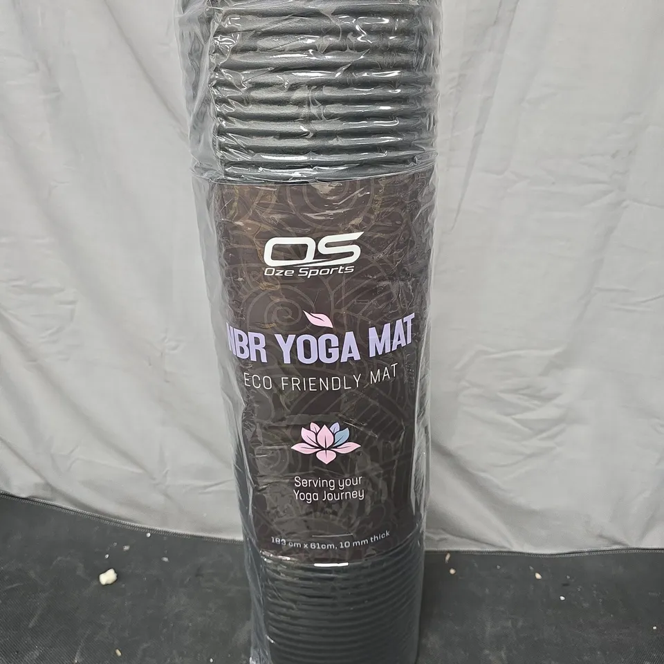 OZE SPORTS NBR YOGA MAT – ECO FRIENDLY, 183 CM X 61 CM X 10 MM