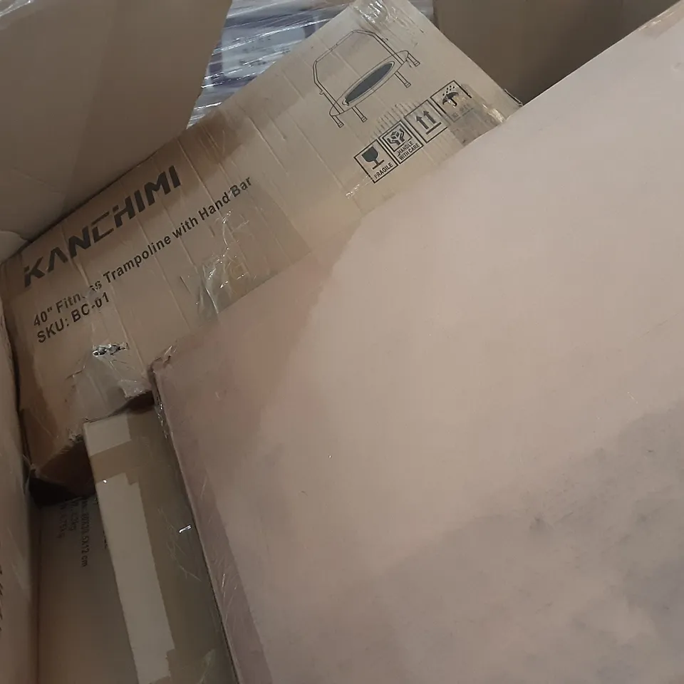 PALLET OF ASSORTED PRODUCTS TO INCLUDE GARDENCO GRILL, SNOOZZ BABY CUSHION, LEGACY HOMEWARE, TEFAL POWERGRILL, 6KU KICK SCOOTER