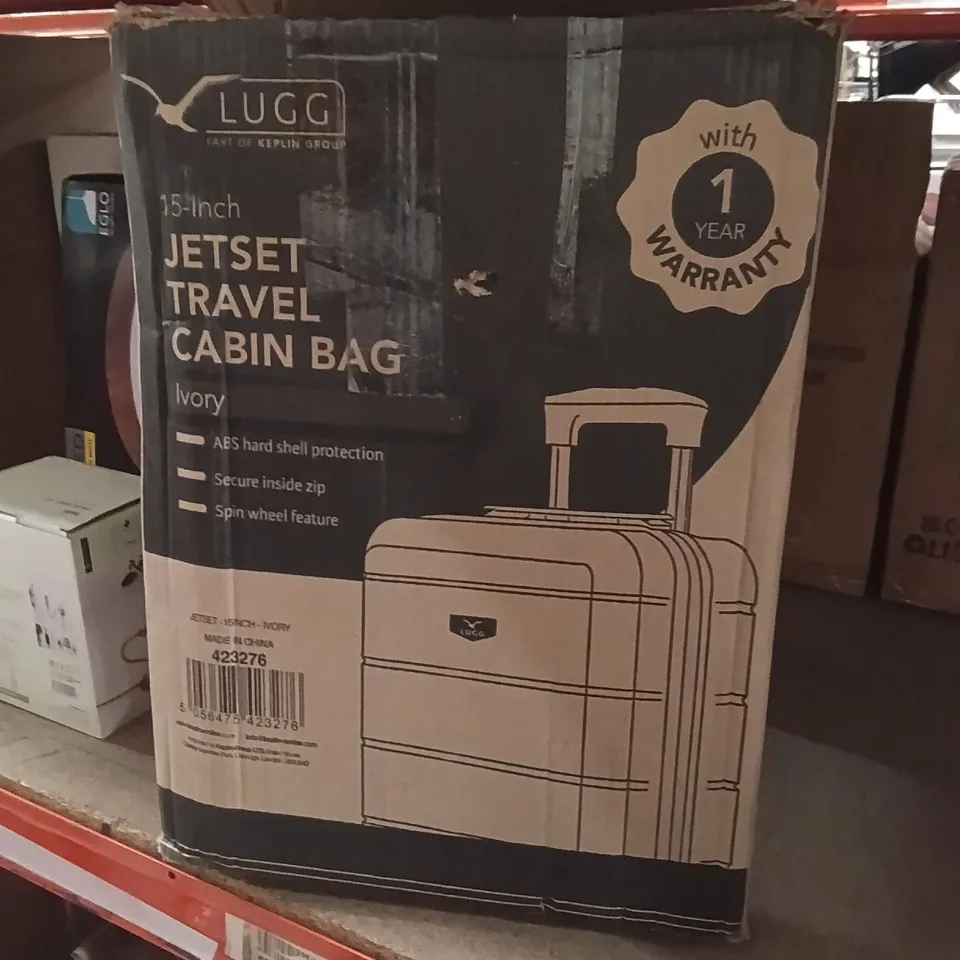 BOXED JERSEY TRAVEL CABIN BAG IVORY