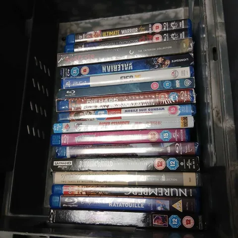APPROXIMATELY 13 ASSORTED DVDS, BLU RAYS AND GAMES