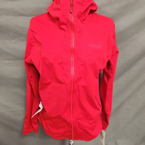 RAB WOMENS KINECTIC 2.0 JACKET IN RUBY SIZE 14
