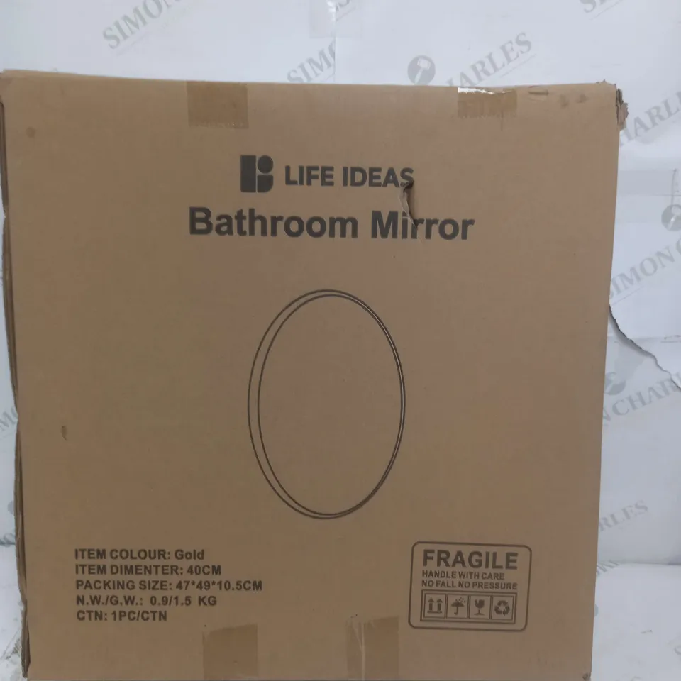 BOXED LIFE IDEALS BATHROOM MIRROR