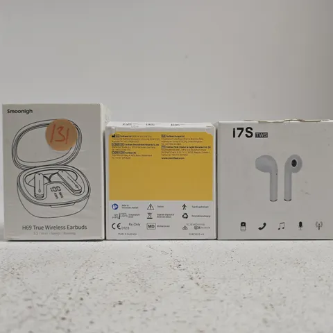 APPROXIMATELY 10 ASSORTED HOUSEHOLD ITEMS TO INCLUDE TRUE WIRELESS EARBUDS, ETC