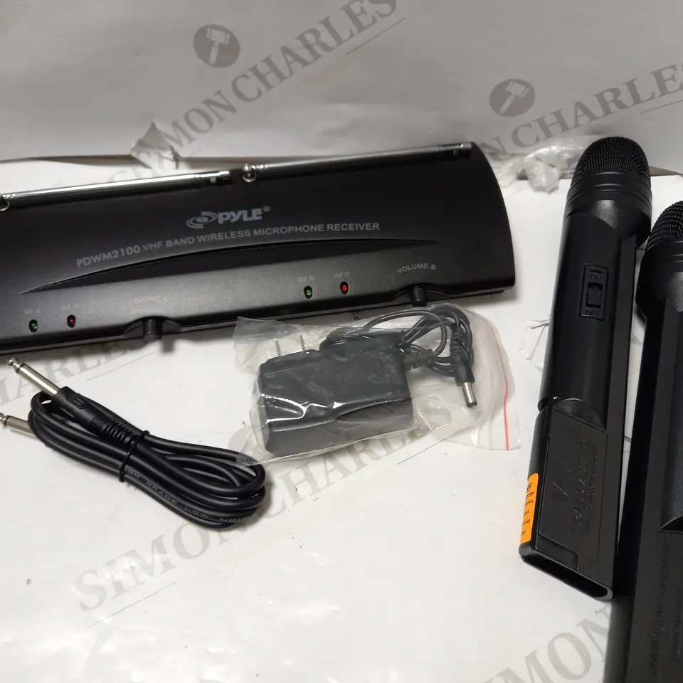 PYLE PDWM2100 PROFESSIONAL DUAL VHF WIRELESS HANDHELD MICROPHONE SYSTEM