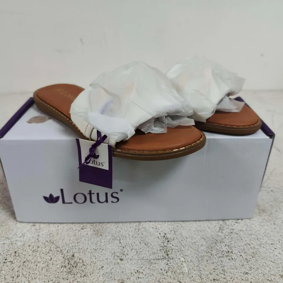 LOTUS VIDA ULP400 WHITE SANDALS – UK 4 