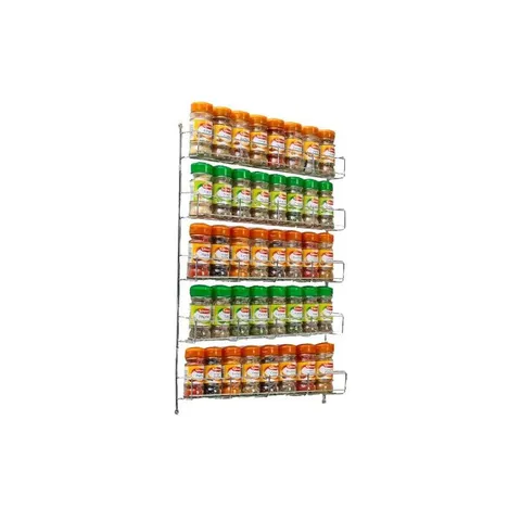 X2 BOXED NEO 5 TIER SPICE RACK FOR KITCHEN DOOR CUPBOARD OR WALL (1 BOX)