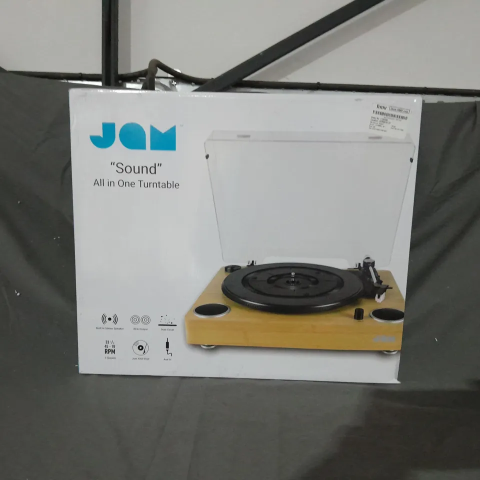 BOXED JAM "SOUND" ALL IN ONE TURNTABLE