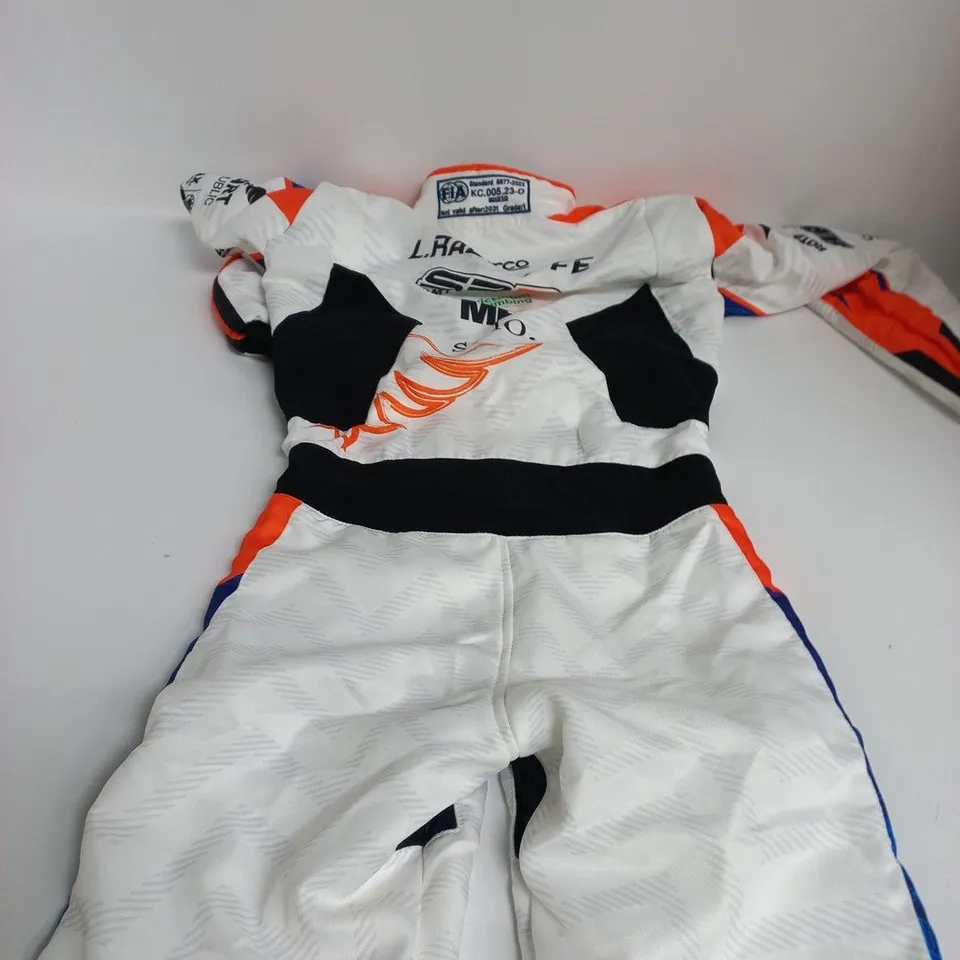 SPARCO-OFFICIAL FIA STANDARD PERSONALISED YOUTH KARTING RACE SUIT - SIZE UNSPECIFIED